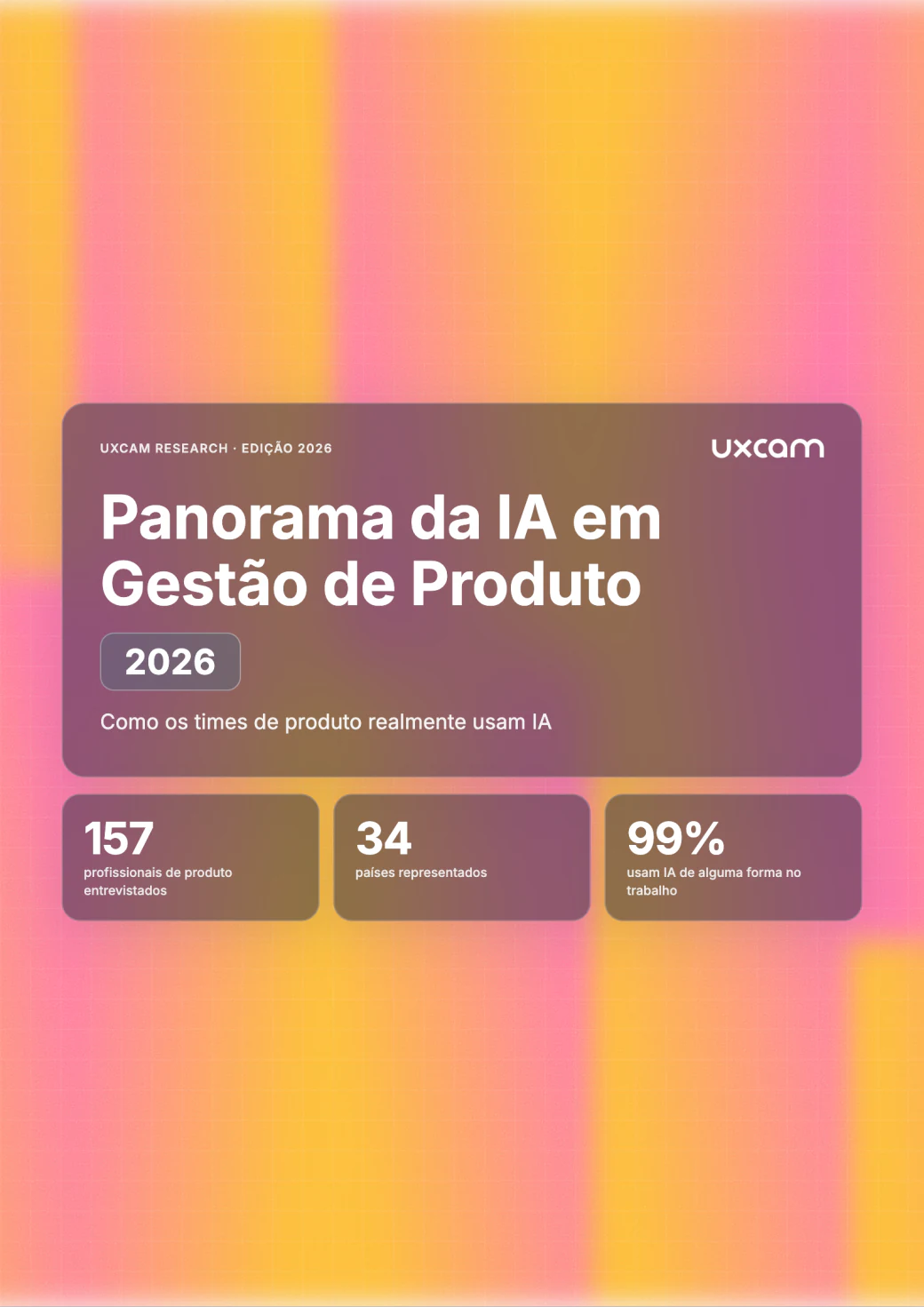 Capa do relatório Panorama da IA em Gestão de Produto 2026